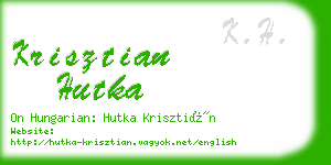 krisztian hutka business card